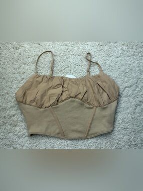 Womens Medium Elle Rae Mix It Up Crop Top NWT
